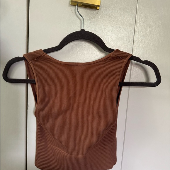 Brown Ribbed Top - Picture 4 of 4